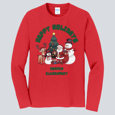 Adult Long Sleeve Shirt - Winter - Merry Christmas Green Thumbnail