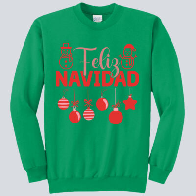Adult Crewneck - Winter - Feliz Navidad Red Thumbnail