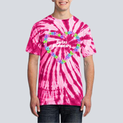 Adult Tie-Dye T-Shirt - Spring Holidays - Candy Hearts Thumbnail