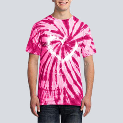 Adult Tie-Dye T-Shirt - Spring Holidays - Valentine's Heart Thumbnail