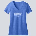  Women's Perfect Blend ® CVC V Neck Tee - Cortez  Thumbnail