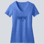  Women's Perfect Blend ® CVC V Neck Tee - Cortez  Thumbnail