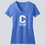  Women's Perfect Blend ® CVC V Neck Tee - Cortez  Thumbnail