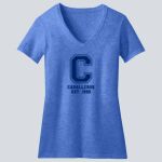  Women's Perfect Blend ® CVC V Neck Tee - Cortez  Thumbnail