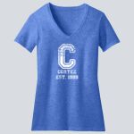  Women's Perfect Blend ® CVC V Neck Tee - Cortez  Thumbnail