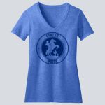  Women's Perfect Blend ® CVC V Neck Tee - Cortez  Thumbnail