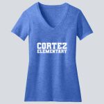  Women's Perfect Blend ® CVC V Neck Tee - Cortez  Thumbnail