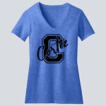  Women's Perfect Blend ® CVC V Neck Tee - Cortez  Thumbnail