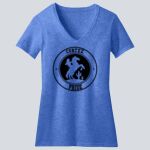  Women's Perfect Blend ® CVC V Neck Tee - Cortez  Thumbnail