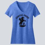  Women's Perfect Blend ® CVC V Neck Tee - Cortez  Thumbnail