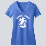  Women's Perfect Blend ® CVC V Neck Tee - Cortez  Thumbnail