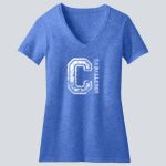  Women's Perfect Blend ® CVC V Neck Tee - Cortez  Thumbnail