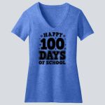  Women's Perfect Blend ® CVC V Neck Tee - Cortez  Thumbnail