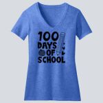  Women's Perfect Blend ® CVC V Neck Tee - Cortez  Thumbnail